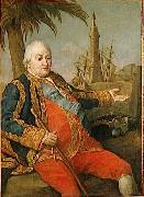 Pompeo Batoni Portrait of French Admiral oil painting reproduction